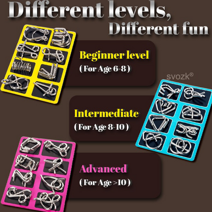svozk® 3D Metal Challenge Puzzle Toy