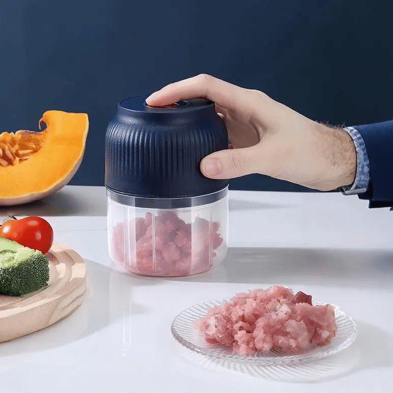 Hot Sale-Electric Mini Portable Veggie Chopper