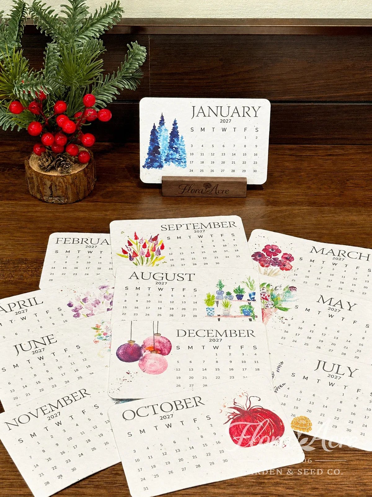 ✨Early Holiday Sale 80% OFF🌱Eco-Friendly Plantable “Timeless” Seed Calendar 2027