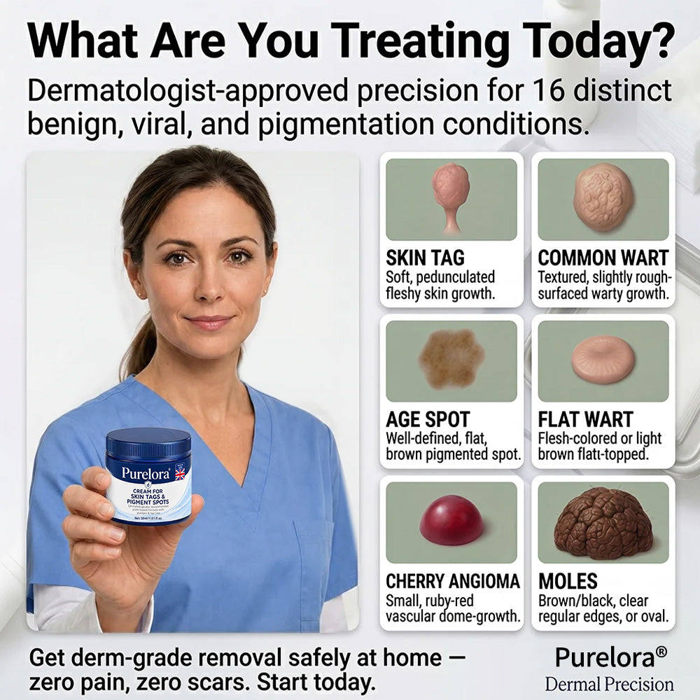 𝐏𝐔𝐑𝐄𝐋𝐎𝐑𝐀® 𝟕-𝐃𝐚𝐲 𝐒𝐤𝐢𝐧 𝐓𝐚𝐠 & 𝐒𝐩𝐨𝐭 𝐑𝐞𝐦𝐨𝐯𝐚𝐥 𝐂𝐫𝐞𝐚𝐦 (𝐏𝐚𝐢𝐧𝐥𝐞𝐬𝐬 𝐅𝐨𝐫𝐦𝐮𝐥𝐚 – 𝐍𝐨 𝐒𝐜𝐚𝐫𝐫𝐢𝐧𝐠) 🌹🌹