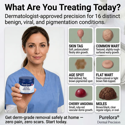𝐏𝐔𝐑𝐄𝐋𝐎𝐑𝐀® 𝟕-𝐃𝐚𝐲 𝐒𝐤𝐢𝐧 𝐓𝐚𝐠 & 𝐒𝐩𝐨𝐭 𝐑𝐞𝐦𝐨𝐯𝐚𝐥 𝐂𝐫𝐞𝐚𝐦 (𝐏𝐚𝐢𝐧𝐥𝐞𝐬𝐬 𝐅𝐨𝐫𝐦𝐮𝐥𝐚 – 𝐍𝐨 𝐒𝐜𝐚𝐫𝐫𝐢𝐧𝐠) 🌹🌹