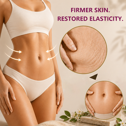 PURELORA® Botanical Sculpting & Firming Oil — A warming massage oil that soothes the abdomen, relieves bloating, and leaves the skin looking firmer.