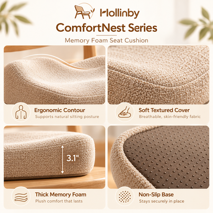 Hollinby Memory Foam Seat Cushion