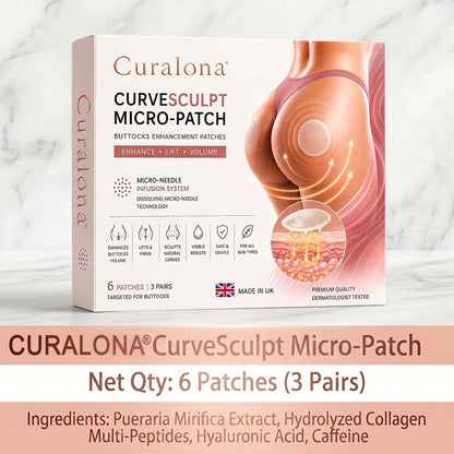 Curalona® CurveSculpt Micro-Patch ✦ Sculpt • Firm • Smooth Lower Body Curves ✦ Micro-Needle Infusion System