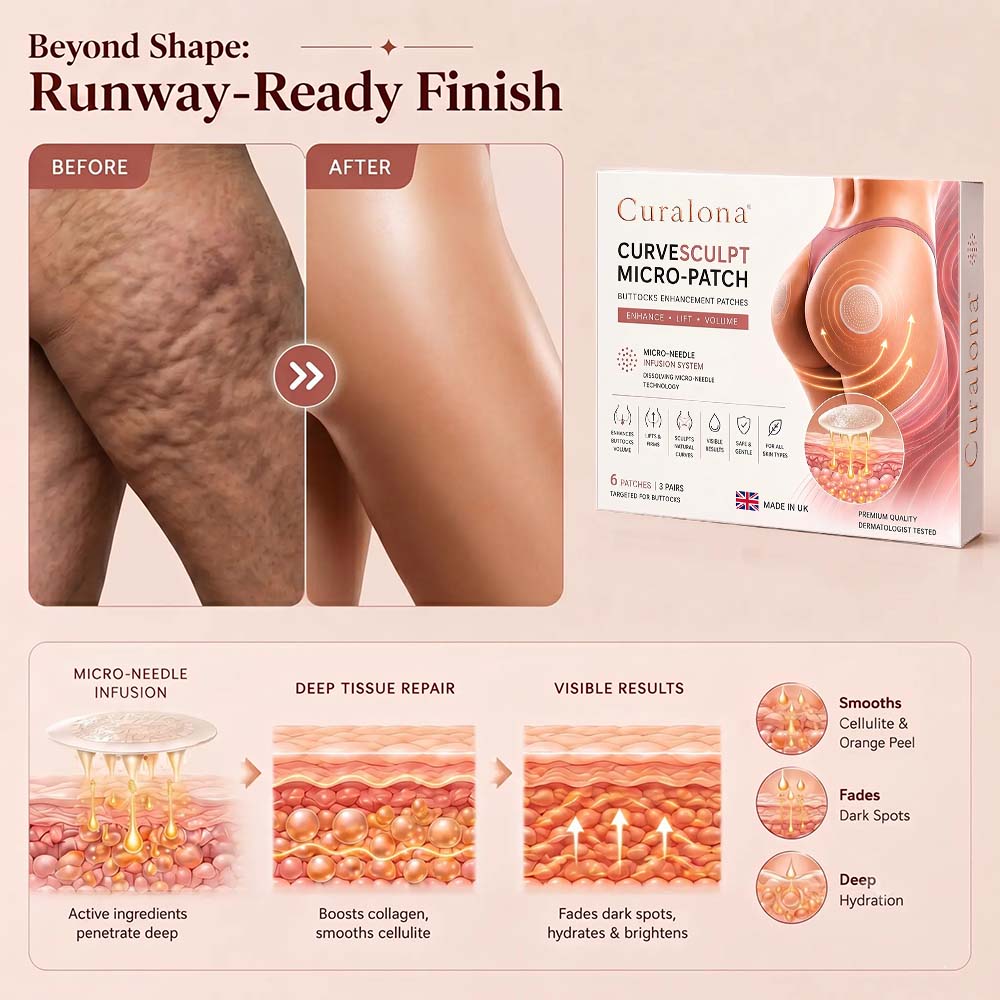 Curalona® CurveSculpt Micro-Patch ✦ Sculpt • Firm • Smooth Lower Body Curves ✦ Micro-Needle Infusion System