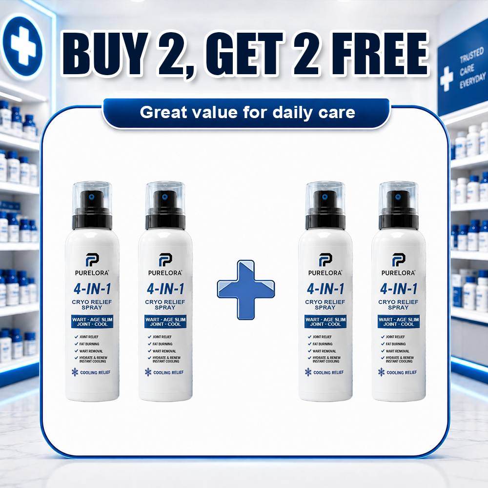 ✨ 4 Bottles —— Joint Relief, Fat Burn, Wart Care & Cooling Support