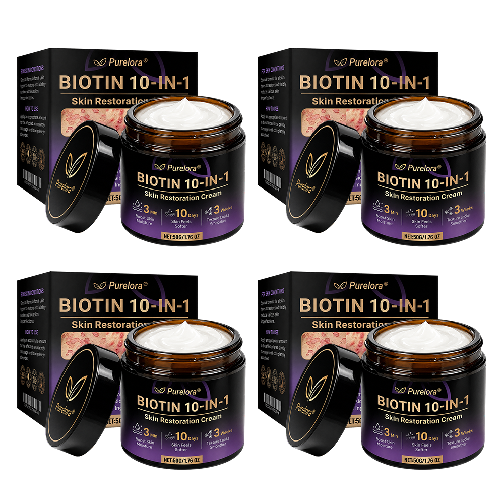 Made and Shipped from the UK 🍁 Purelora® Biotin 10-in-1 Skin Repair Cream — Last Day of Sale: 90% Off