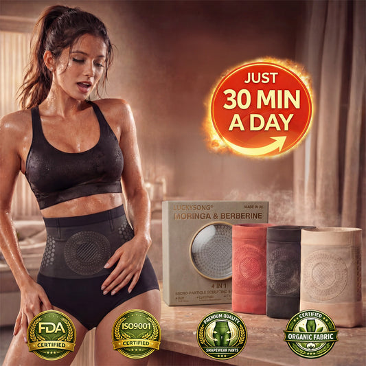 Official Brand Store | 𝓵𝓾𝓬𝓴𝔂𝓼𝓸𝓷𝓰® 2026 4-in-1 Shaping and Fat-Burning Shorts with Moringa and Berberine