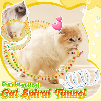 svozk® Self-play Cat Hunting Spiral Tunnel Toy