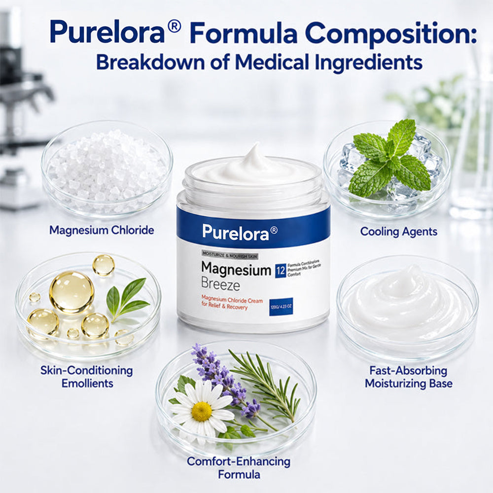 PURELORA® Magnesium Chloride Cream | Relieve sciatica in just 15 minutes!