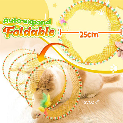 svozk® Self-play Cat Hunting Spiral Tunnel Toy