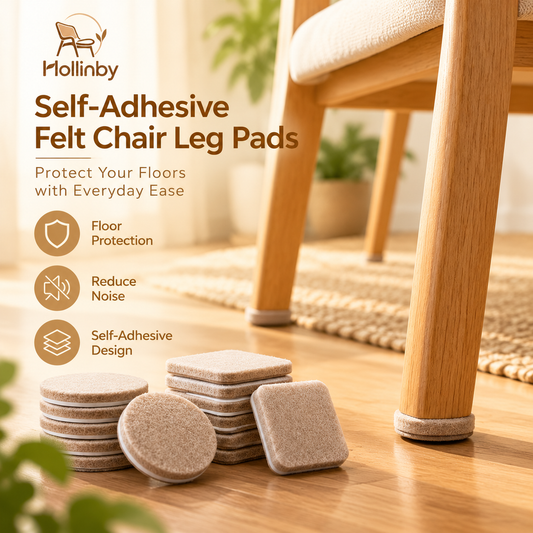 Hollinby Self-Adhesive Felt Chair Leg Pads