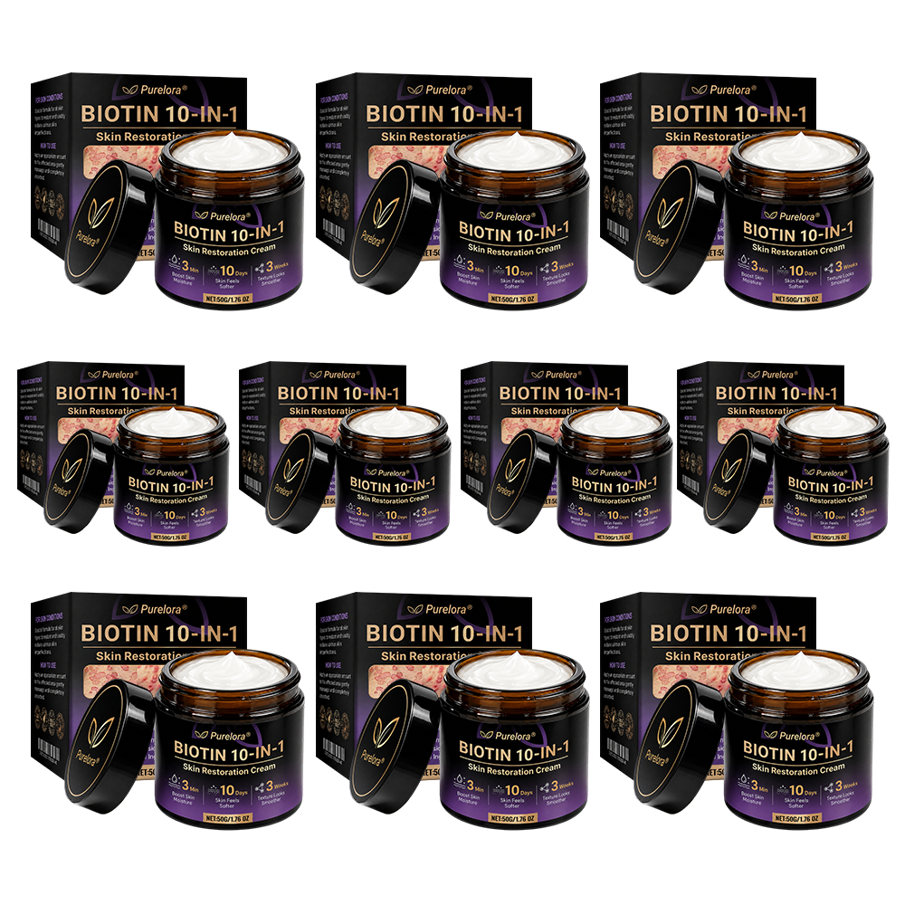 Made and Shipped from the UK 🍁 Purelora® Biotin 10-in-1 Skin Repair Cream — Last Day of Sale: 90% Off