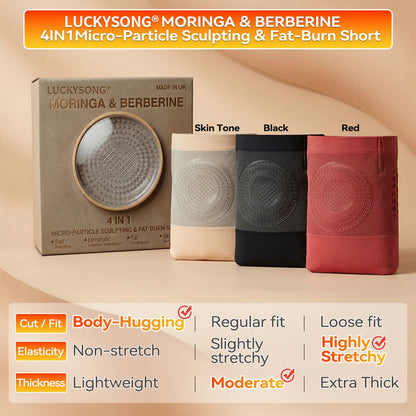 Official Brand Store | 𝓵𝓾𝓬𝓴𝔂𝓼𝓸𝓷𝓰® 2026 4-in-1 Shaping and Fat-Burning Shorts with Moringa and Berberine