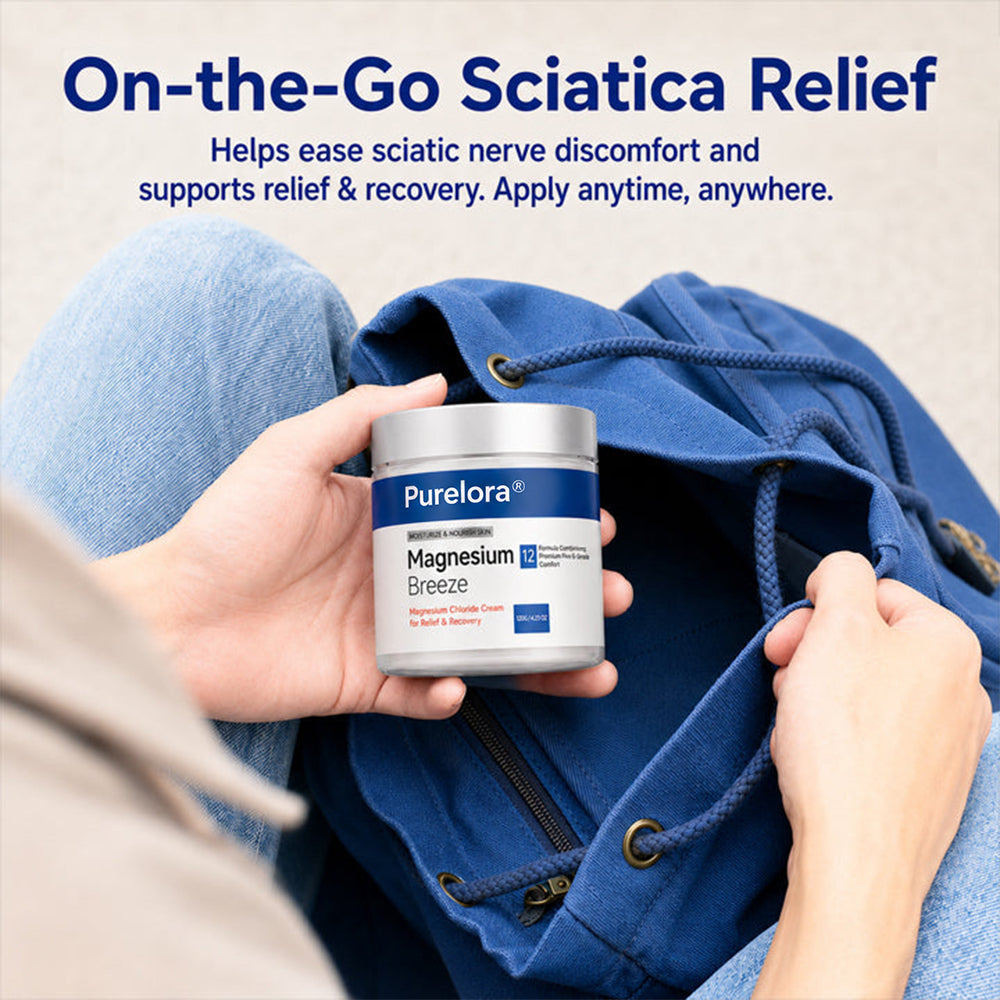 PURELORA® Magnesium Chloride Cream | Relieve sciatica in just 15 minutes!