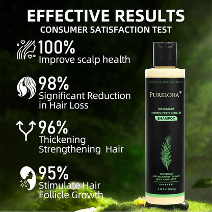 🔥LAST DAY 75% OFF⚡ Purelora® Organic Rosemary Hair Growth Shampoo