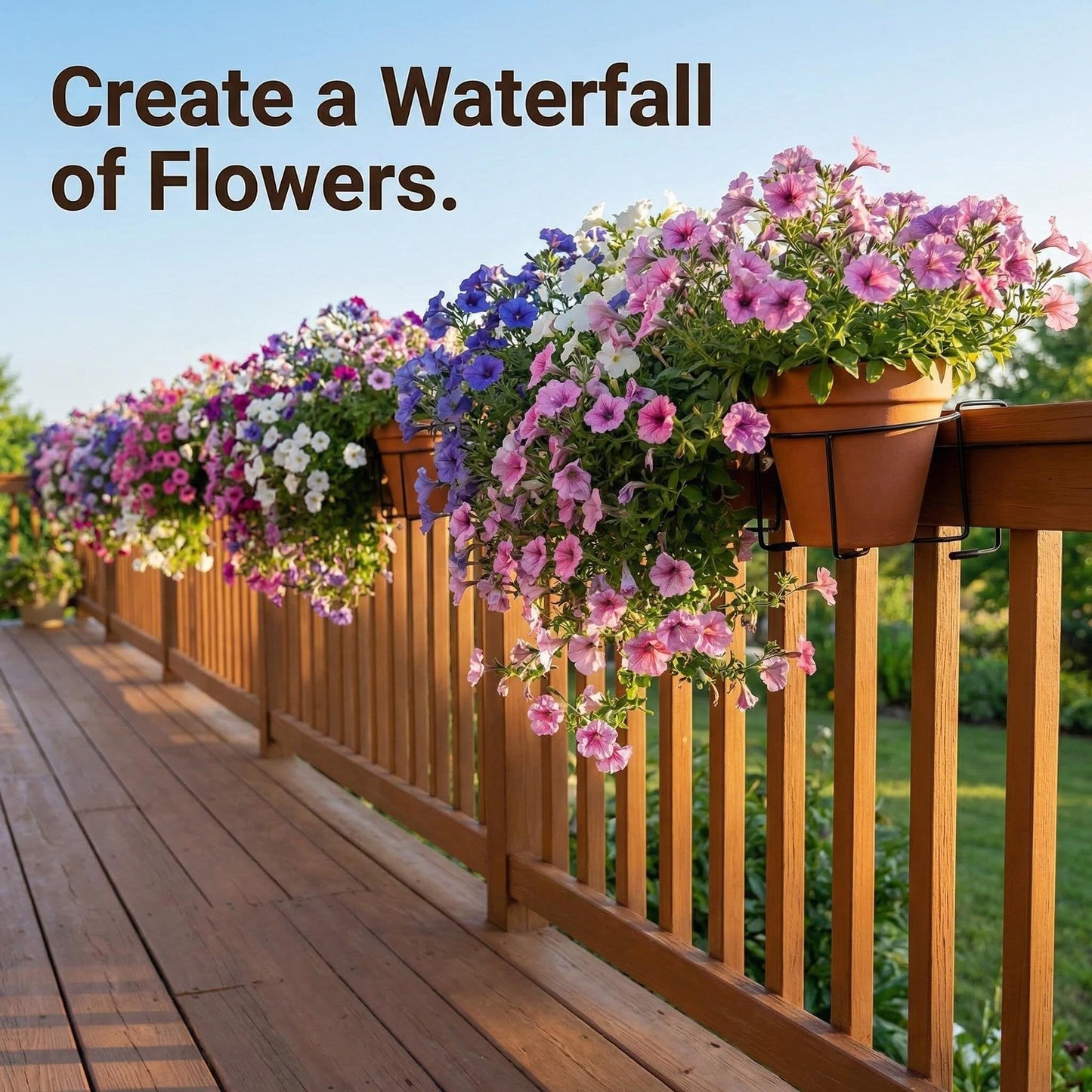 💥 Limited Deal – Railing Plant Hanger 🌼 Heavy Duty, No Drill