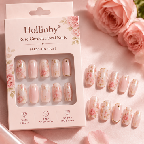 Hollinby® Rose Garden Floral Nails
