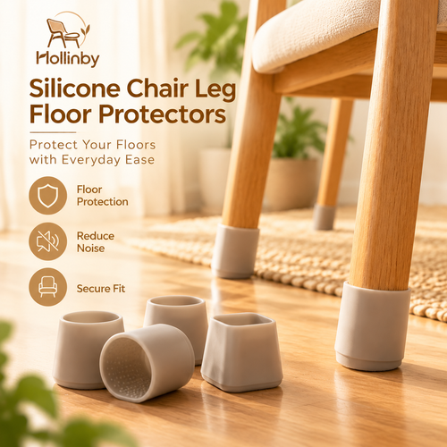 Hollinby Silicone Chair Leg Floor Protectors