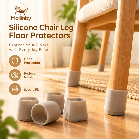 Hollinby Silicone Chair Leg Floor Protectors