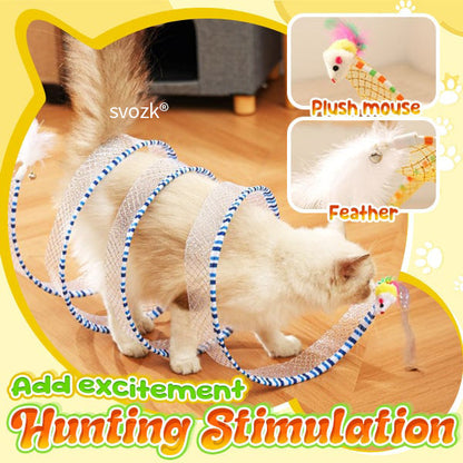 svozk® Self-play Cat Hunting Spiral Tunnel Toy