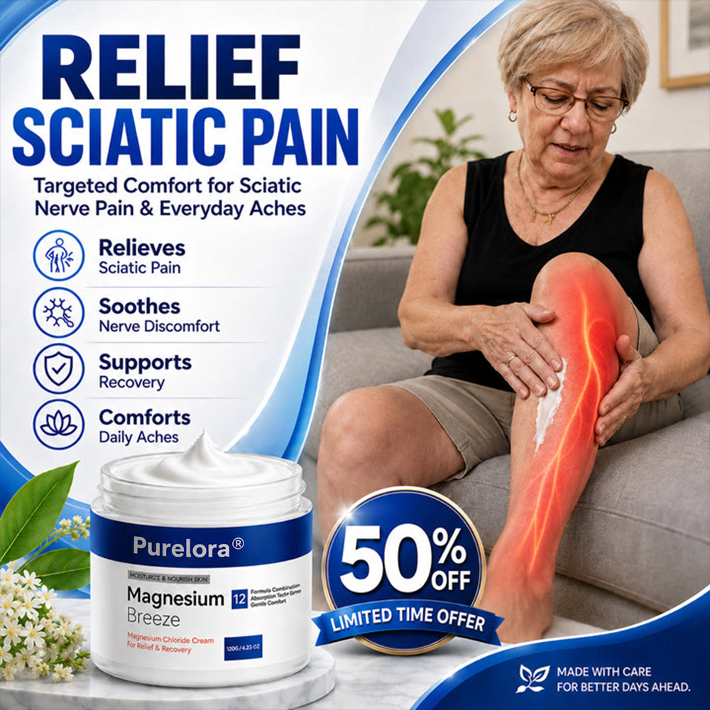 PURELORA® Magnesium Chloride Cream | Relieve sciatica in just 15 minutes!