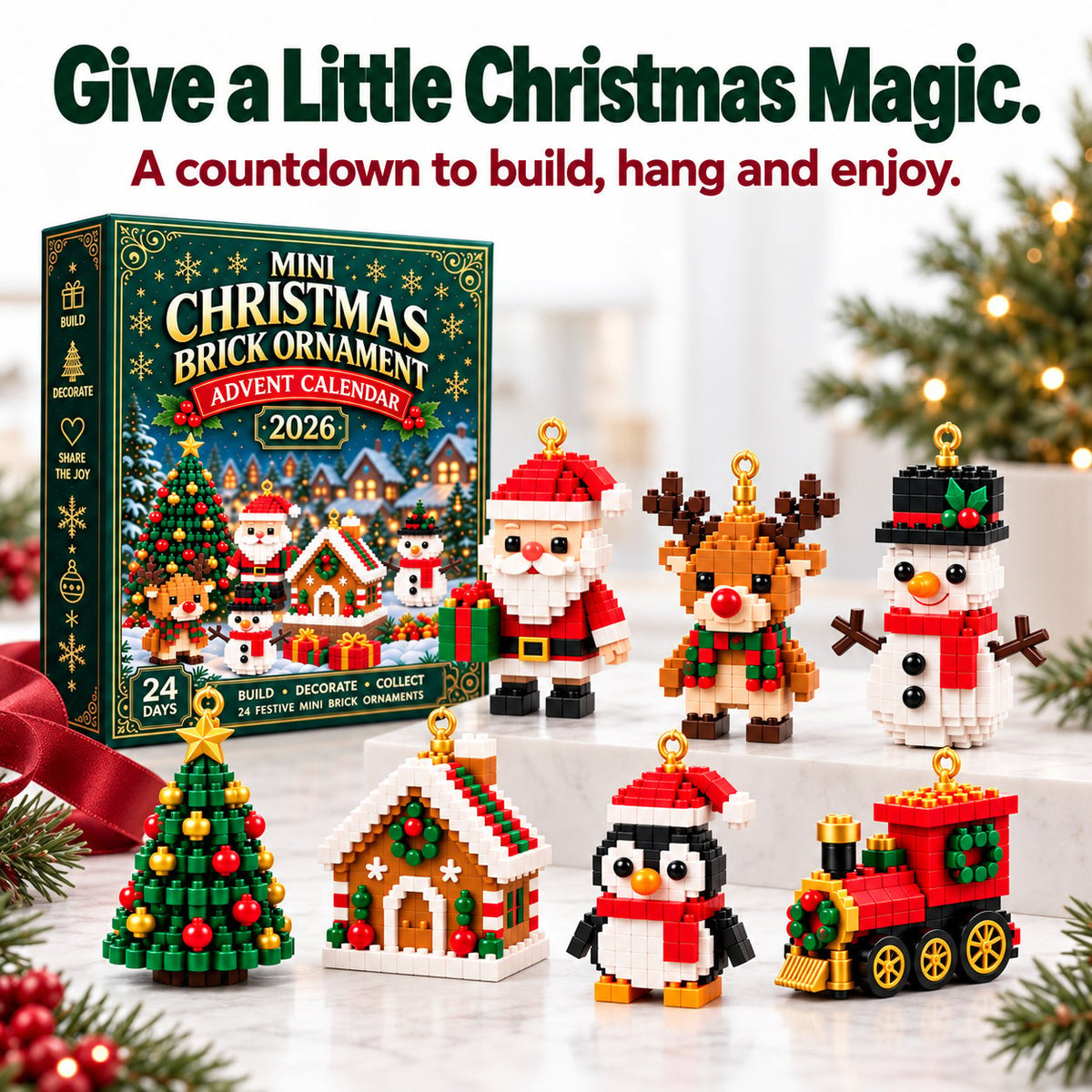 🎅🔥LAST DAY 50% OFF ✨ Christmas Countdown Brick Building Advent Calendar For Families SVOZK®