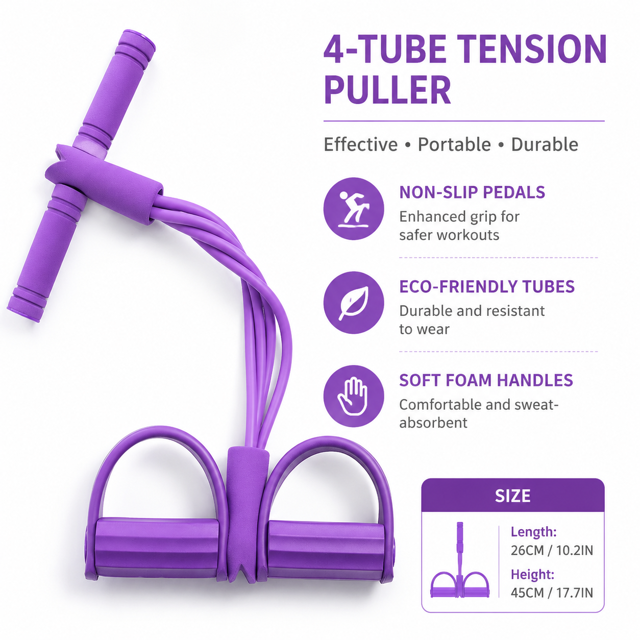 🏋️Multi-functional Pedal Resistance Band Trainer