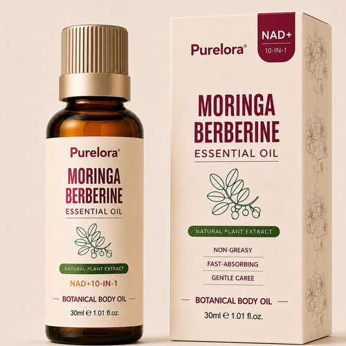 PURELORA® Botanical Sculpting & Firming Oil — A warming massage oil that soothes the abdomen, relieves bloating, and leaves the skin looking firmer.