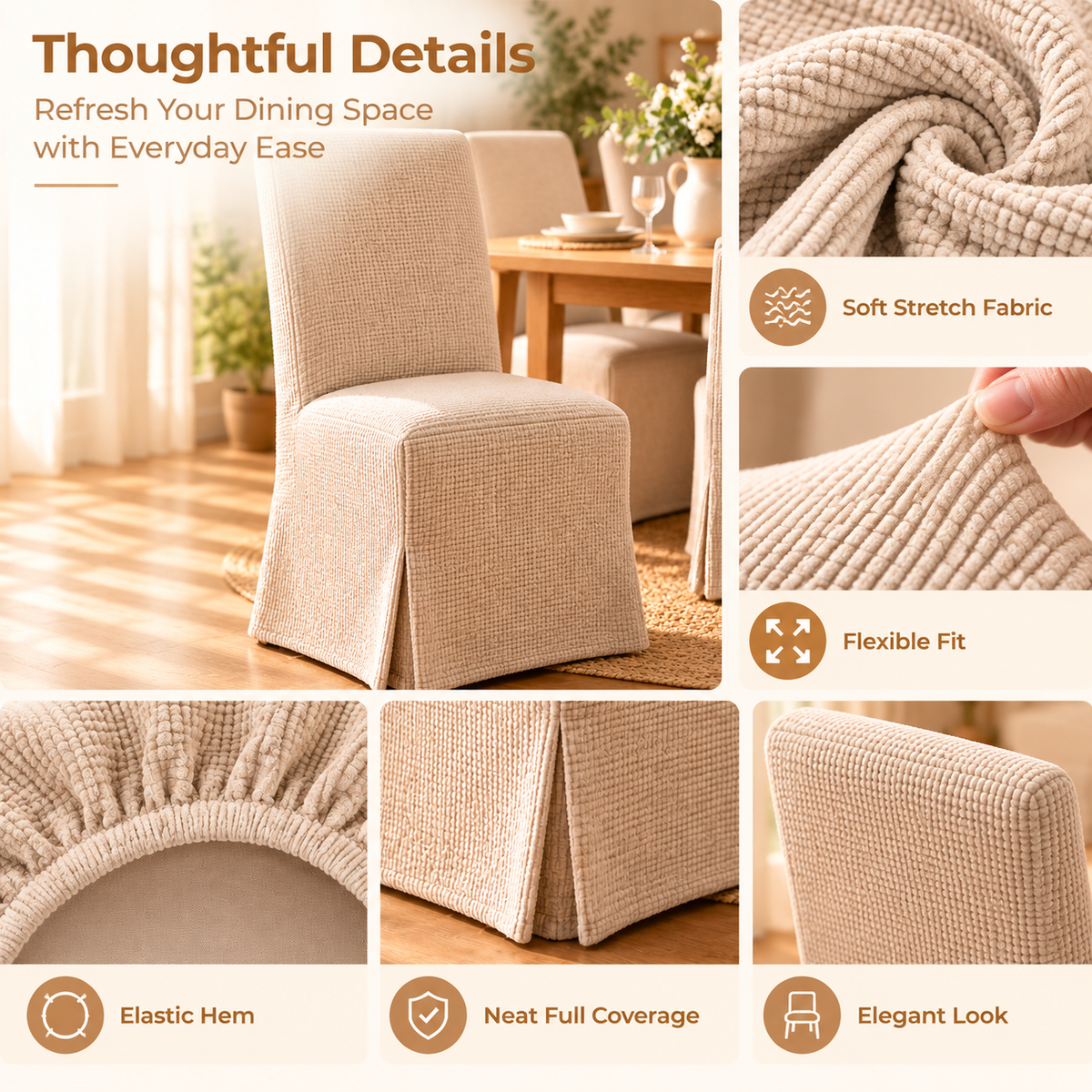 Hollinby Full Dining Chair Slipcovers