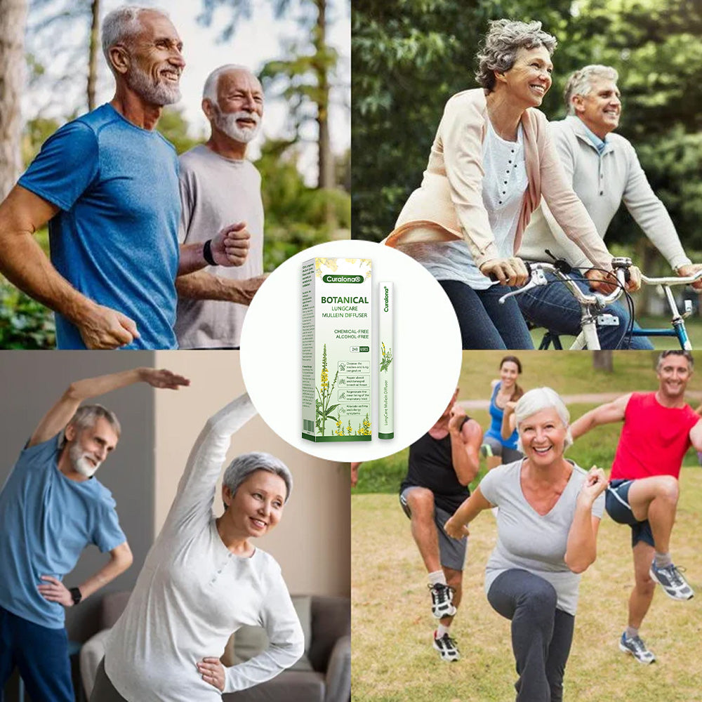 Curalona® Botanical LungCare Mullein Diffuser — Fast, Gentle Breathing Support for Cough, Phlegm & Chest Tightness
