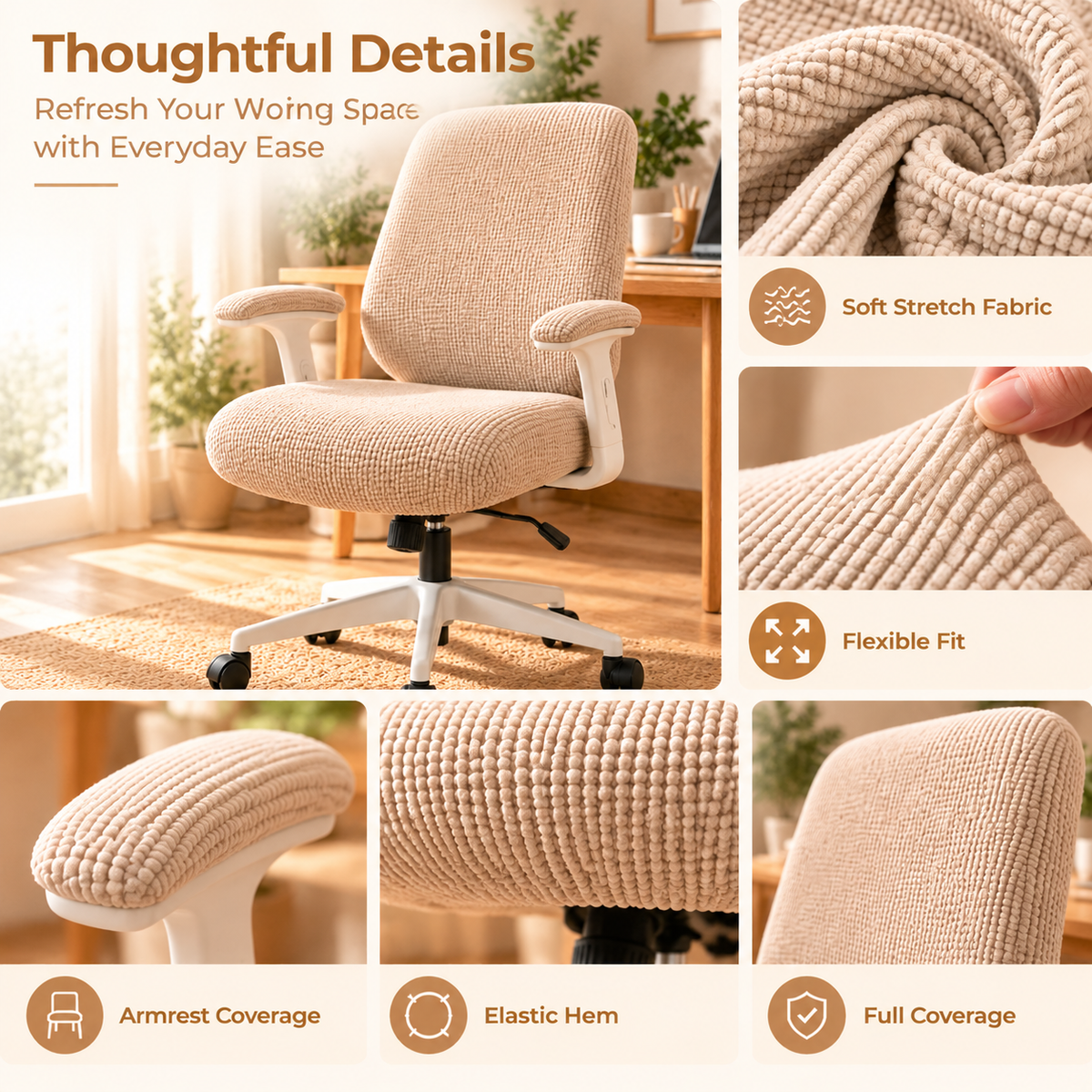 Hollinby Stretch Office Chair Cover