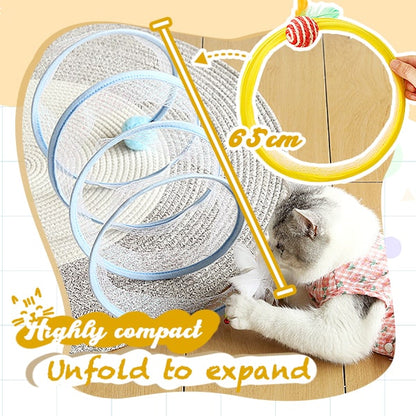 IEY®Self-play Cat Hunting Spiral Tunnel Toy
