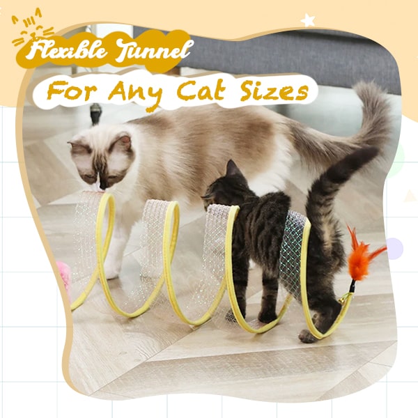 IEY®Self-play Cat Hunting Spiral Tunnel Toy