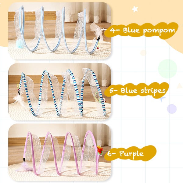 IEY®Self-play Cat Hunting Spiral Tunnel Toy