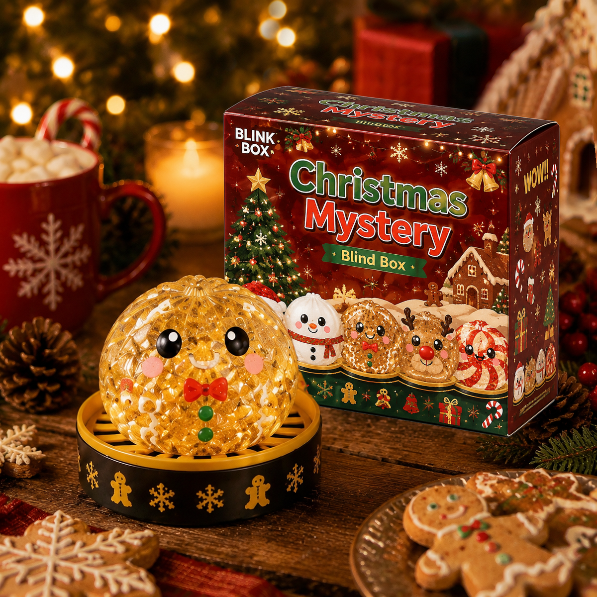 🎅Christmas Squishy Dumplings Mystery Blind Box🎉New Release‑Limited Time Pick‑Your‑Character Sale