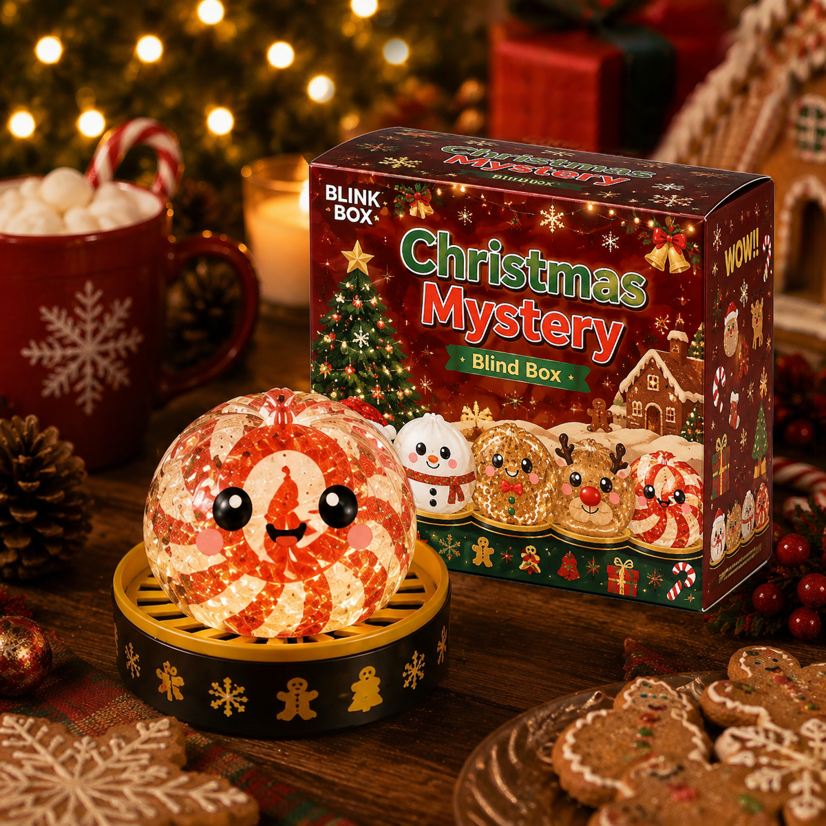 🎅Christmas Squishy Dumplings Mystery Blind Box🎉New Release‑Limited Time Pick‑Your‑Character Sale