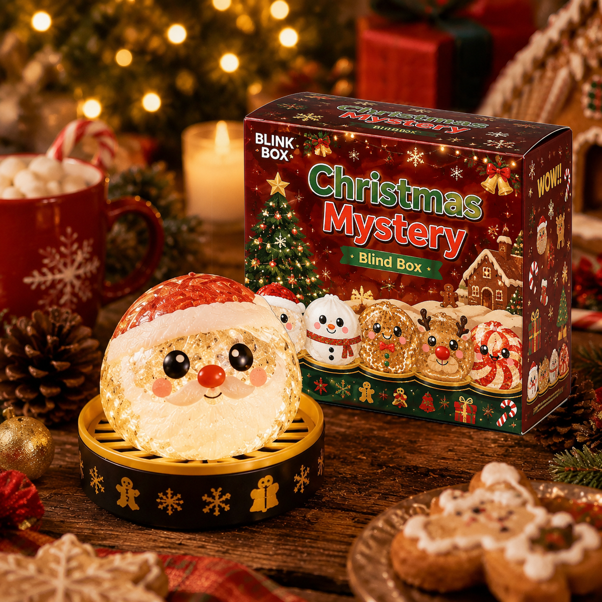 🎅Christmas Squishy Dumplings Mystery Blind Box🎉New Release‑Limited Time Pick‑Your‑Character Sale