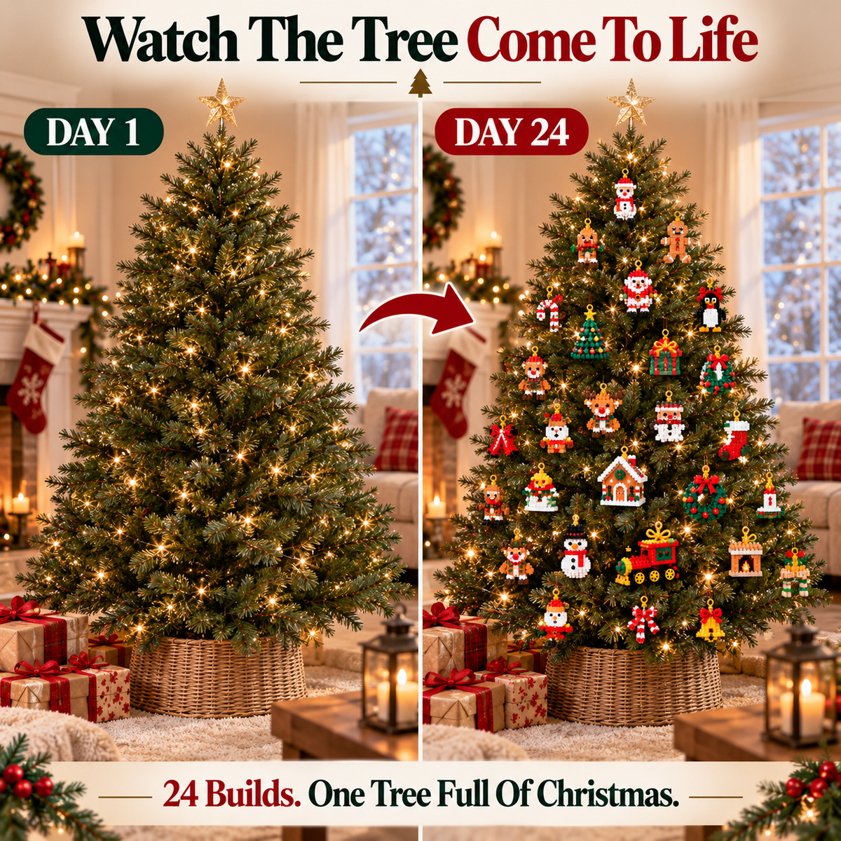 🎅🔥LAST DAY 50% OFF ✨ Christmas Countdown Brick Building Advent Calendar For Families SVOZK®