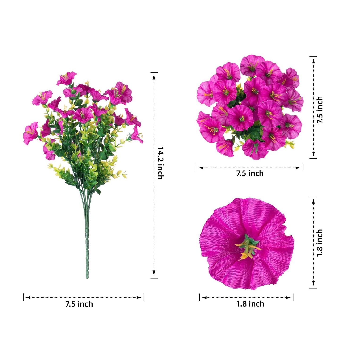💥Last Day 50% OFF💥UV Resistant Artificial Petunias Flowers