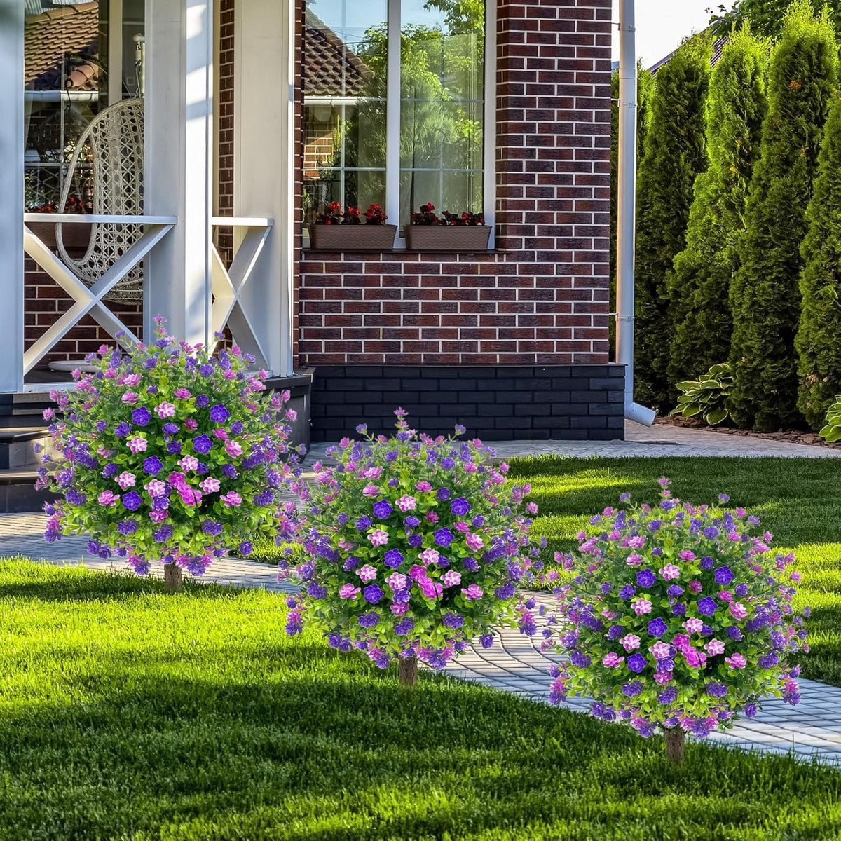 🔥Artificial potted trees with ground stake