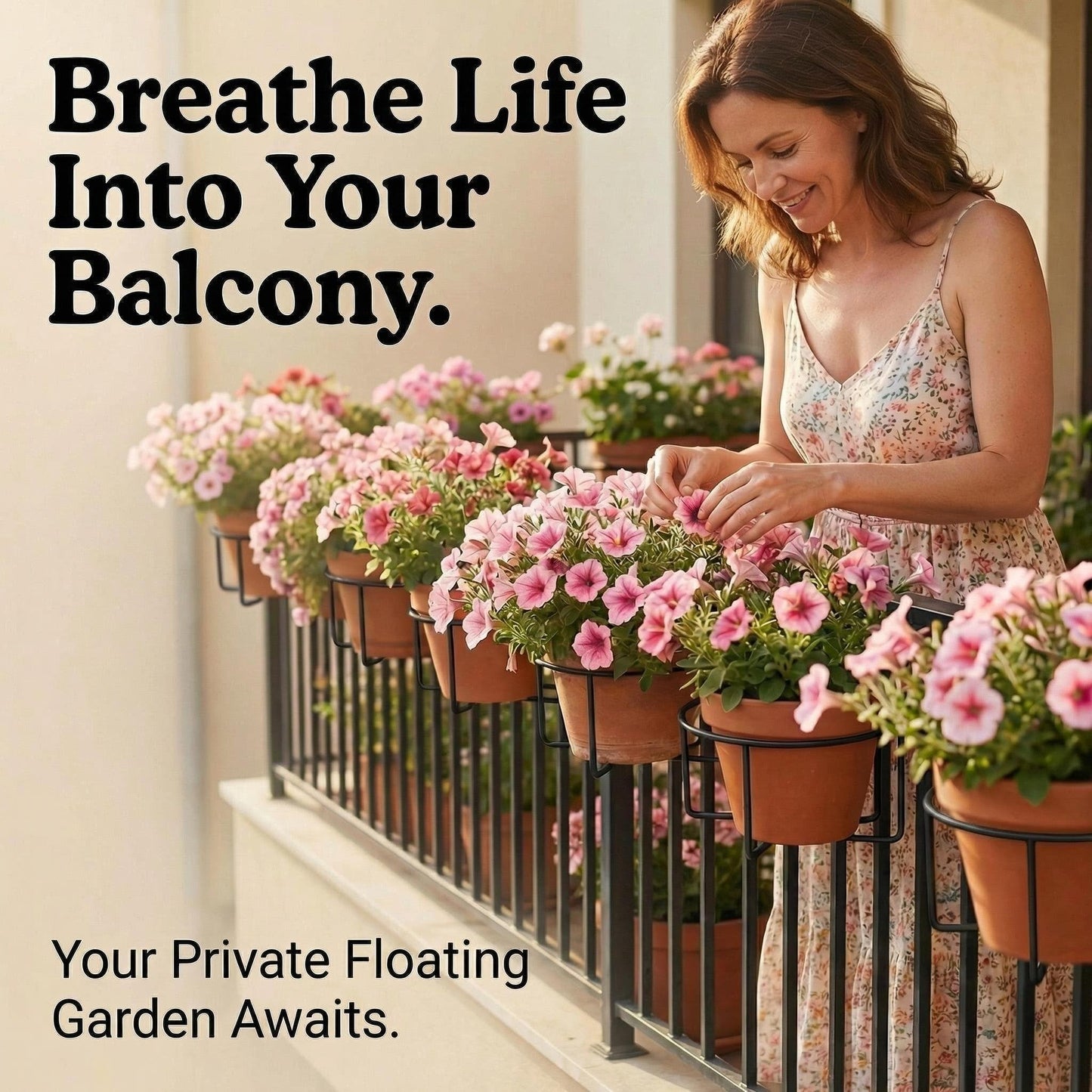 💥 Limited Deal – Railing Plant Hanger 🌼 Heavy Duty, No Drill