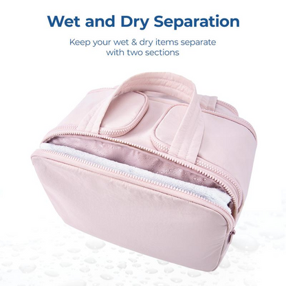 Gravelreign Crush 4-in-1 Puffy Multi-Functional Toiletry Bag for Women – Large Capacity Travel Organizer with 4 Compartments Outdoorfun Makeup Pouch SpringStatements